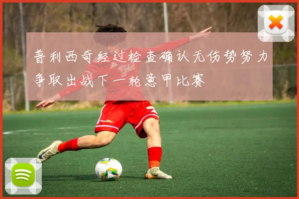 普利西奇经过检查确认无伤势努力争取出战下一轮意甲比赛